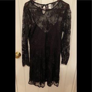 Lace black dress